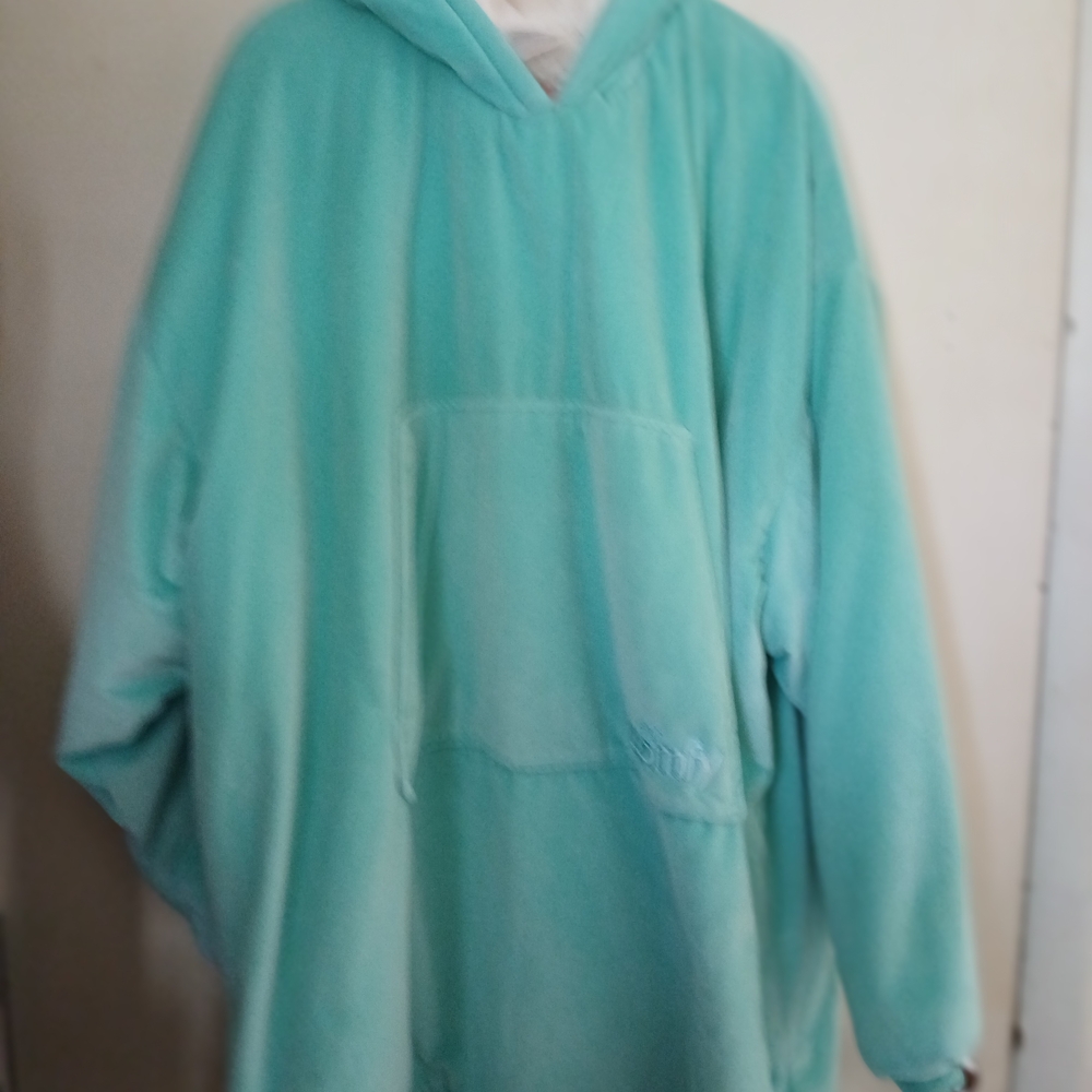 Cozy Mint Green Hooded Robe
